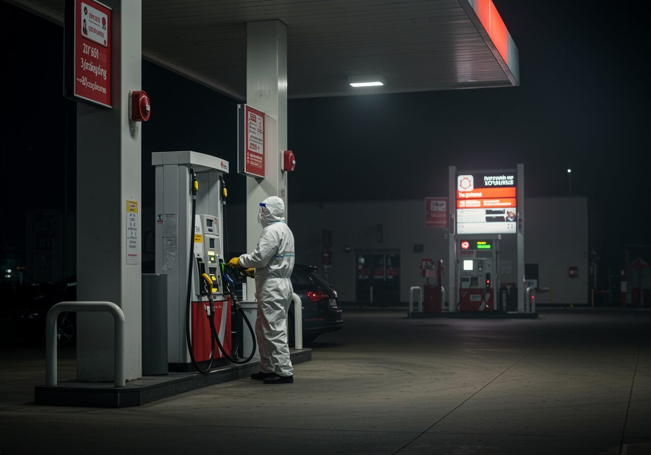 Operación Segura y Control de Riesgos en Estaciones de Servicio